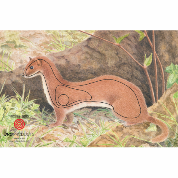 JVD Target Face Animal Ermine