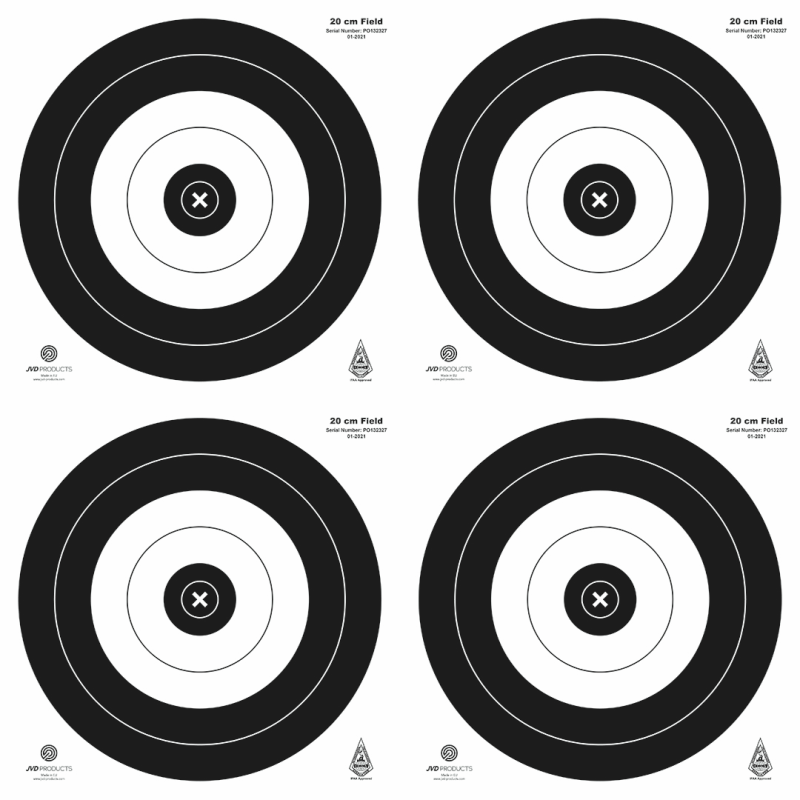 Target Face IFAA Field 4 x 20 cm