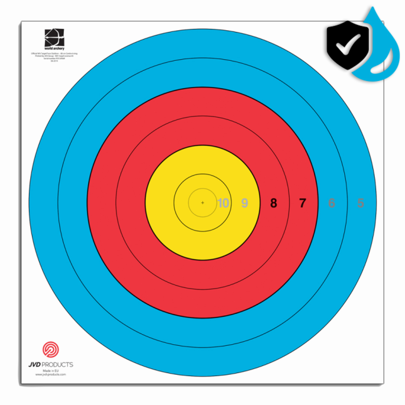Target Face Fita Waterproof Centre 6-Ring – 80 cm